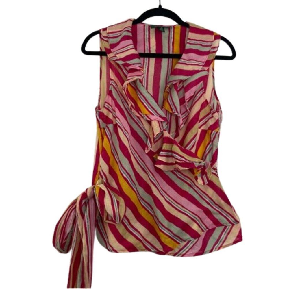 Lauren Ralph Wrap Blouse